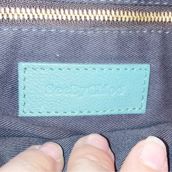 SEE BY CHLOE Harriet Hobo Leather Tote Double strap shoulder bag BERYL - Picture 11 of 15